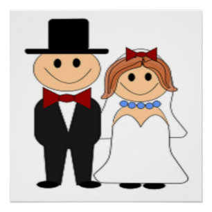BRIDE EN GROOM POSTER