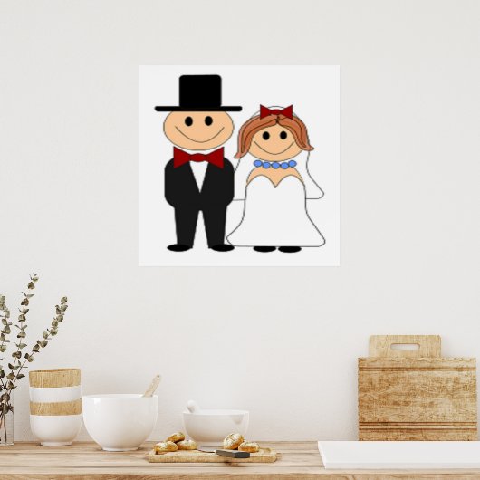 BRIDE EN GROOM POSTER (Keuken)