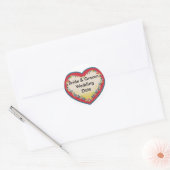 Bride en Groom Ronde Sticker (Envelop)