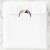 Bride en Groom Ronde Sticker (Tas)