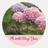 Bride en Groom Ronde Sticker (Voorkant)