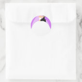 Bride en Groom Ronde Sticker (Tas)