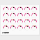 Bride en Groom Ronde Sticker (Vel)