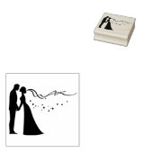 Bride en Groom Rubberstempel (Gestempeld)