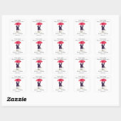 Bride en Groom Rustic Modern Wedding koppels Vierkante Sticker (Vel)