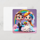 BRIDE EN GROOM SAVE THE DATE (Voorkant / Achterkant)