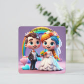 BRIDE EN GROOM SAVE THE DATE (Staand voorkant)