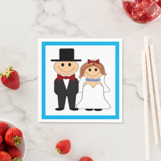 BRIDE EN GROOM SERVETTEN (Insitu)