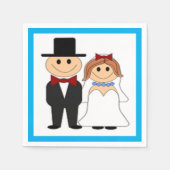 BRIDE EN GROOM SERVETTEN (Voorkant)