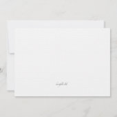 Bride en Groom Shoes Invitation Kaart (Achterkant)