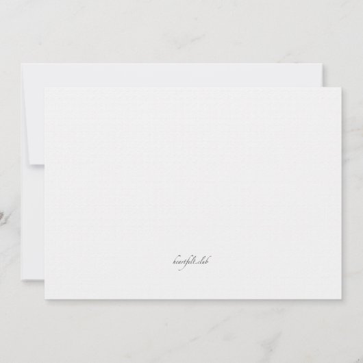 Bride en Groom Shoes Invitation Kaart (Achterkant)