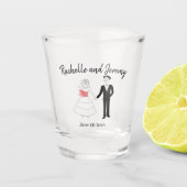 Bride en Groom Shot Glas (Voorkant)
