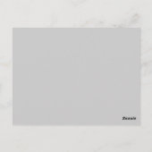Bride en groom silhouette Table Number Briefkaart (Achterkant)