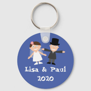 Bride en Groom Sleutelhanger