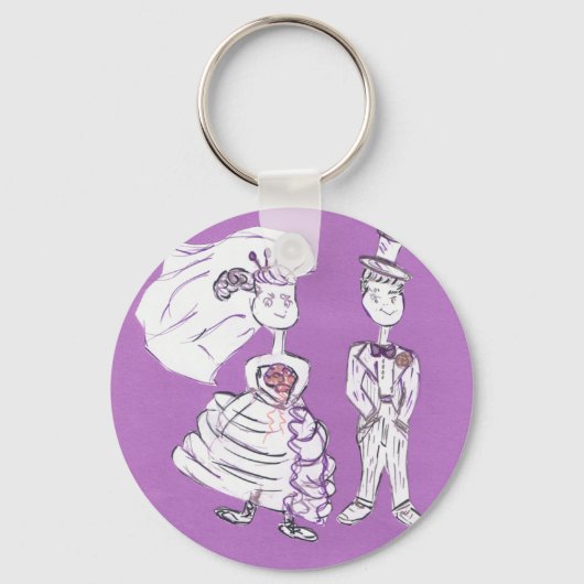 Bride en Groom Sleutelhanger (Voorkant)