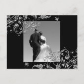 Bride en Groom sparen de Dates Briefkaarten (Voorkant)