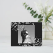 Bride en Groom sparen de Dates Briefkaarten (Staand voorkant)