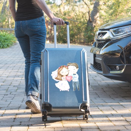 Bride en Groom Sticker (Koffer Insitu)