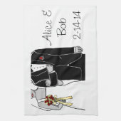 Bride en Groom Theedoek (Verticaal)