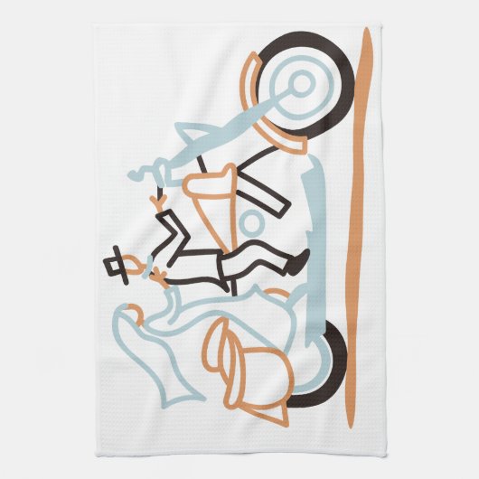 Bride en Groom Theedoek (Verticaal)