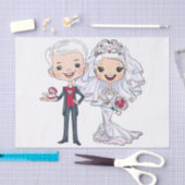 Bride en Groom Tissuepapier (Craft)