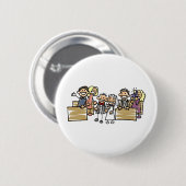 Bride en Groom trouwen Ronde Button 5,7 Cm (Voorkant /achterkant)