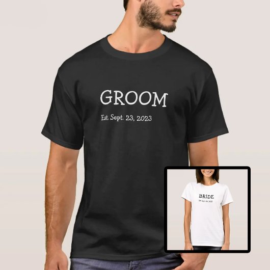 Bride en Groom Tshirts 2