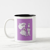 Bride en Groom Tweekleurige Koffiemok (Links)