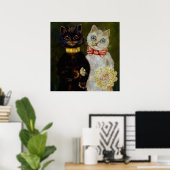 Bride en Groom van Louis Wain Poster (Thuiskantoor)