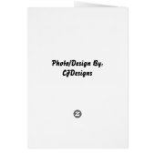 Bride en Groom Wedding Card (Achterkant)