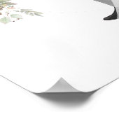 Bride en Groom Wedding Couple Welkom Poster (Hoek)