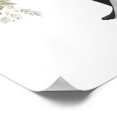 Bride en Groom Wedding Couple Welkom Poster (Hoek)