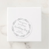 Bride en Groom Wedding Day Bedankjes Labels (In situ)