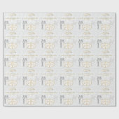 Bride en Groom Wedding Day Cadeaupapier (Vlak)