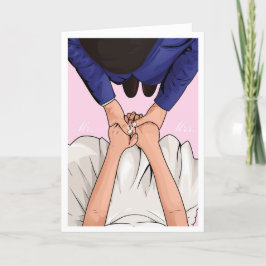 Bride en Groom Wedding Gefeliciteerd Kaart