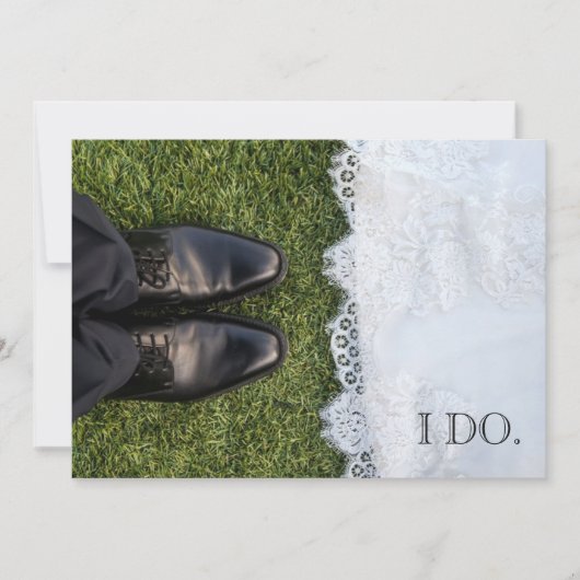 Bride en Groom Wedding Invite Save The Date (Voorkant)