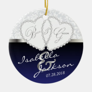 Bride en Groom Wedding Keepslag Keramisch Ornament