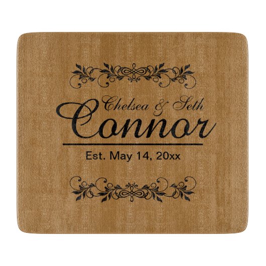 Bride en Groom Wedding of Jubileum | DIY-tekst Snijplank (Voorkant)