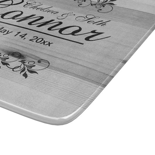 Bride en Groom Wedding of Jubileum | DIY-tekst Snijplank (Hoek)