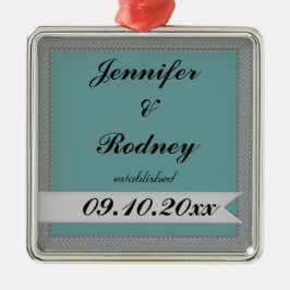 Bride en Groom Wedding Ornament