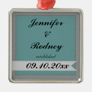 Bride en Groom Wedding Ornament