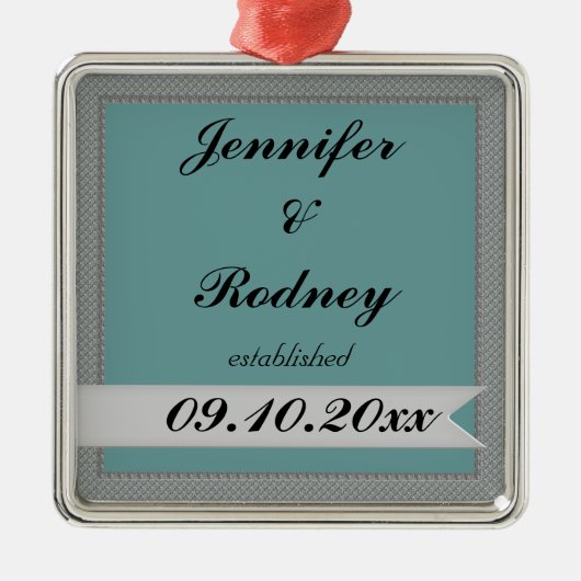 Bride en Groom Wedding Ornament (Voorkant)