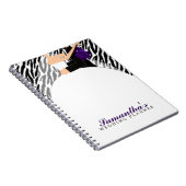 Bride en Groom Wedding Planner {donker paars} Notitieboek (Rechterzijde)
