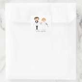 Bride en Groom Wedding Stickers (Tas)
