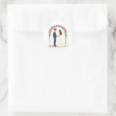 Bride en Groom Wedding Stickers (Tas)