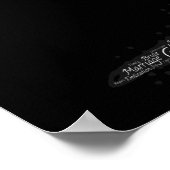 Bride en Groom Word Art Poster (Hoek)