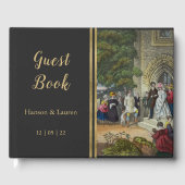 bride- en groomkunst gastenboek (Voorkant)