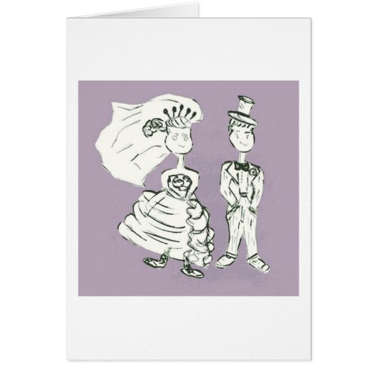 bride en groomtekening (Voorkant)