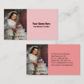 Bride en haar bruiloft Cake - 50's Visitekaartje (Voorkant / Achterkant)