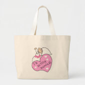 Bride en Heart, ik word getrouwd Grote Tote Bag (Voorkant)